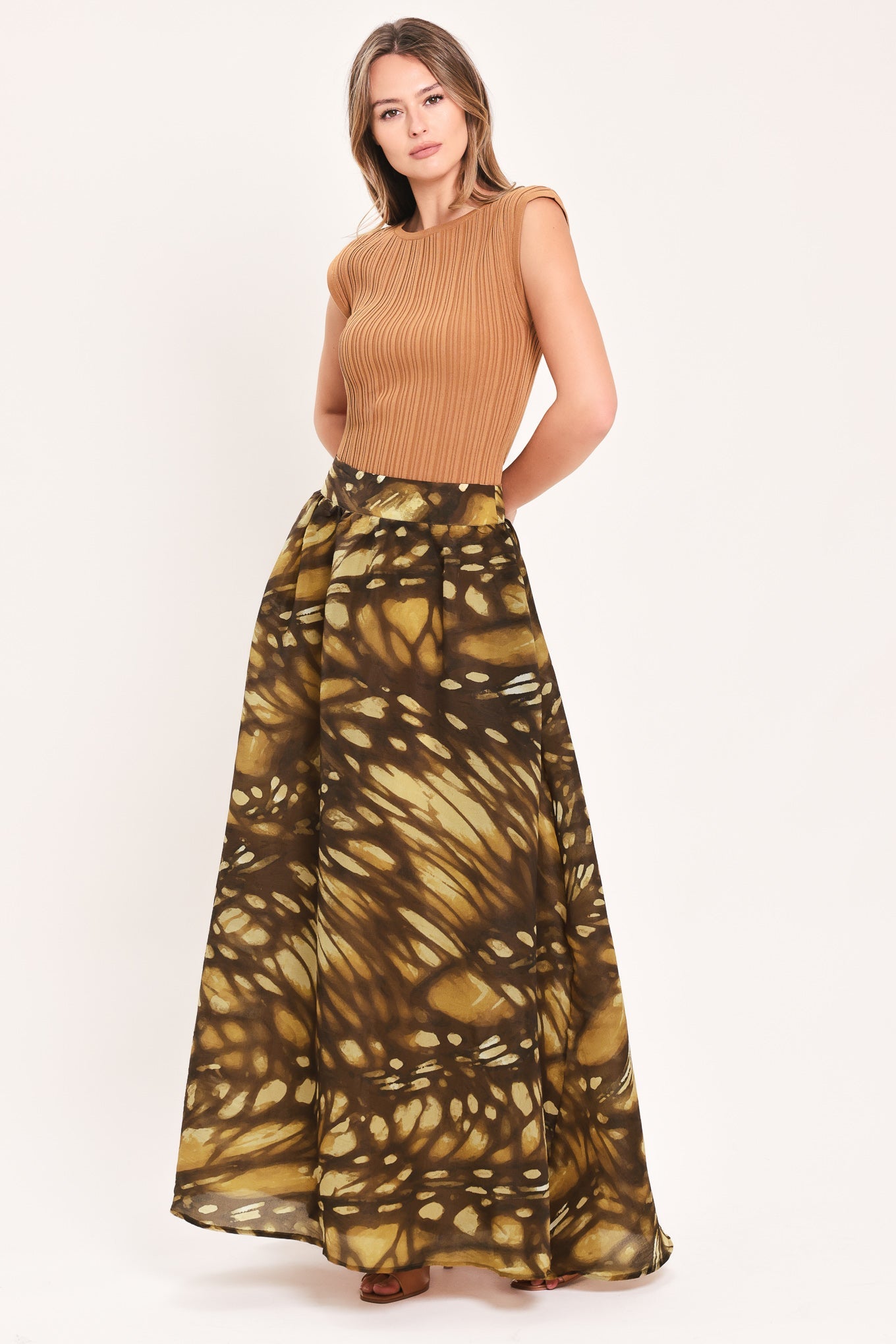 AMBERWING REVERIE WOVEN FULL MAXI SKIRT