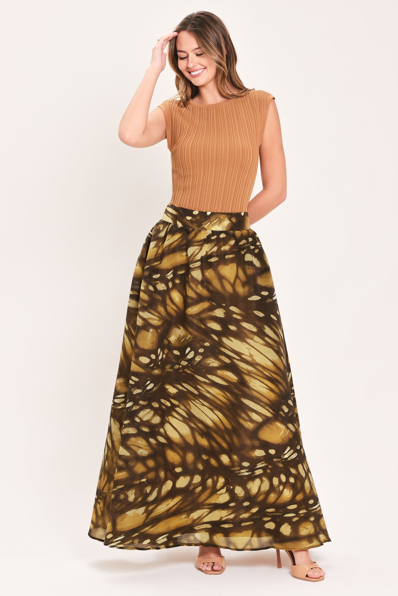 AMBERWING REVERIE WOVEN FULL MAXI SKIRT