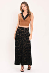 NOIR LACE MOONRISE WOVEN LACE CIRCLE SKIRT - Flying Tomato - Flyclothing LLC