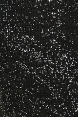 BRONZE LUSTER BRONZE/BLACK SEQUIN LACE-HEM MIDI SKIRT - Flying Tomato - Flyclothing LLC