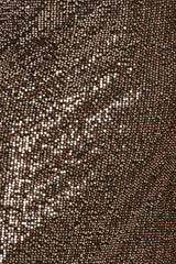 BRONZE LUSTER BRONZE/BLACK SEQUIN LACE-HEM MIDI SKIRT - Flying Tomato - Flyclothing LLC