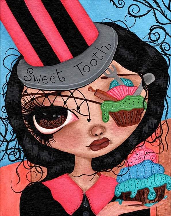 Black Market Art Company I Love Cupcakes Print - Black Market Art Company - Flyclothing LLC