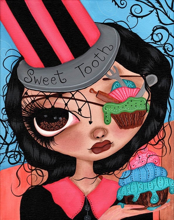 Black Market Art Company I Love Cupcakes Print