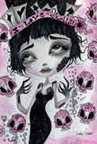 Black Market Art Company I Love Skulls Print
