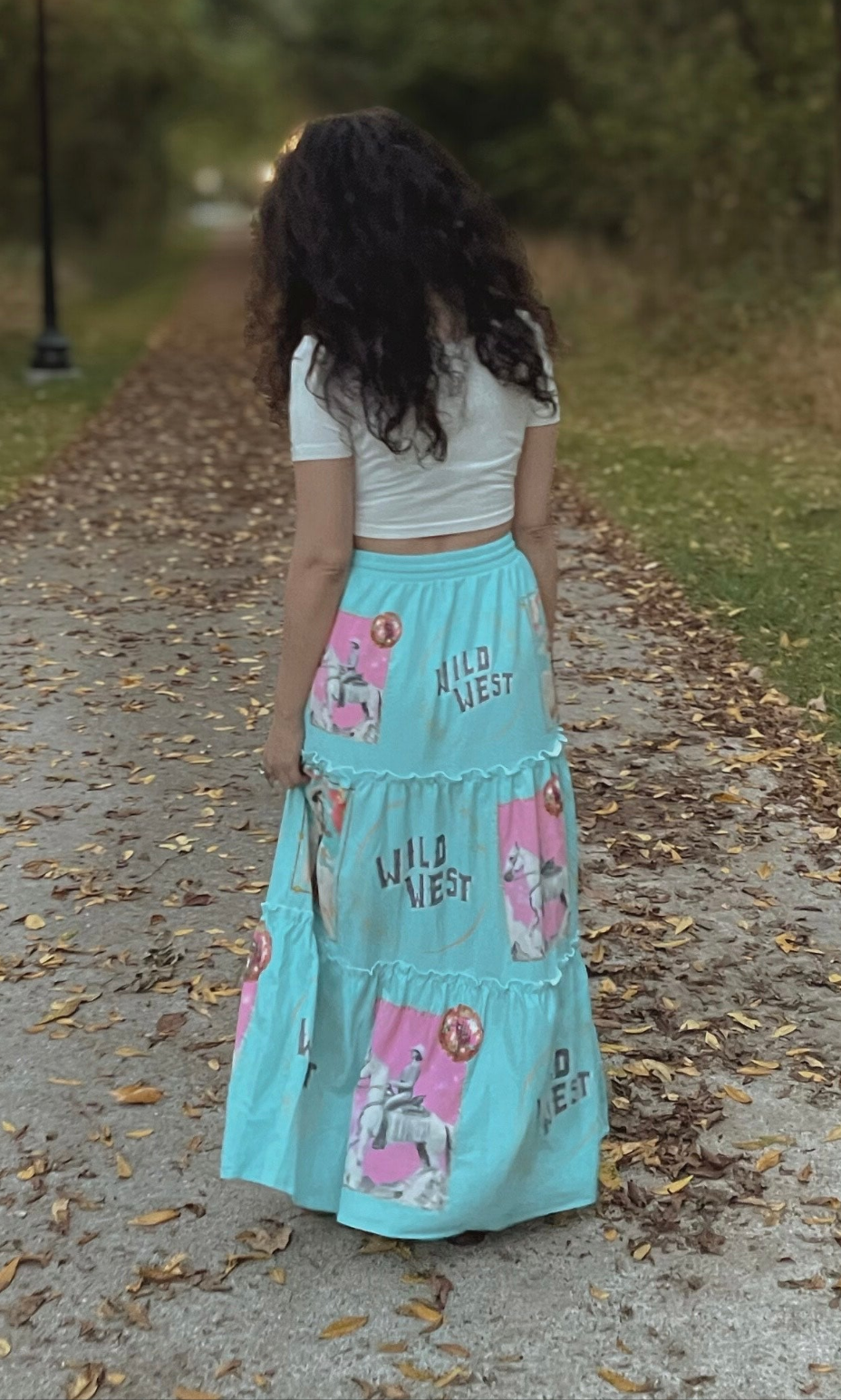 Baha Ranch Retro Pop Western Prairie Maxi Skirt - Baha Ranch Western Wear - Flyclothing LLC