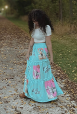 Baha Ranch Retro Pop Western Prairie Maxi Skirt - Baha Ranch Western Wear - Flyclothing LLC
