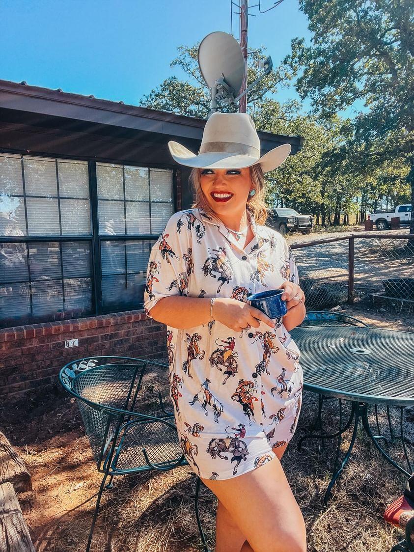 Baha Ranch Vintage Cowgirl Women's Western Pajama Set