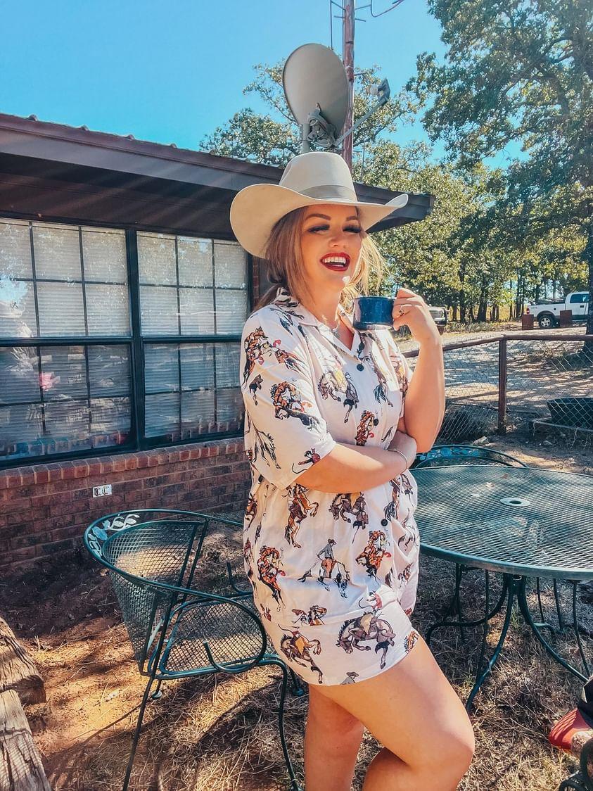 Baha Ranch Vintage Cowgirl Women's Western Pajama Set