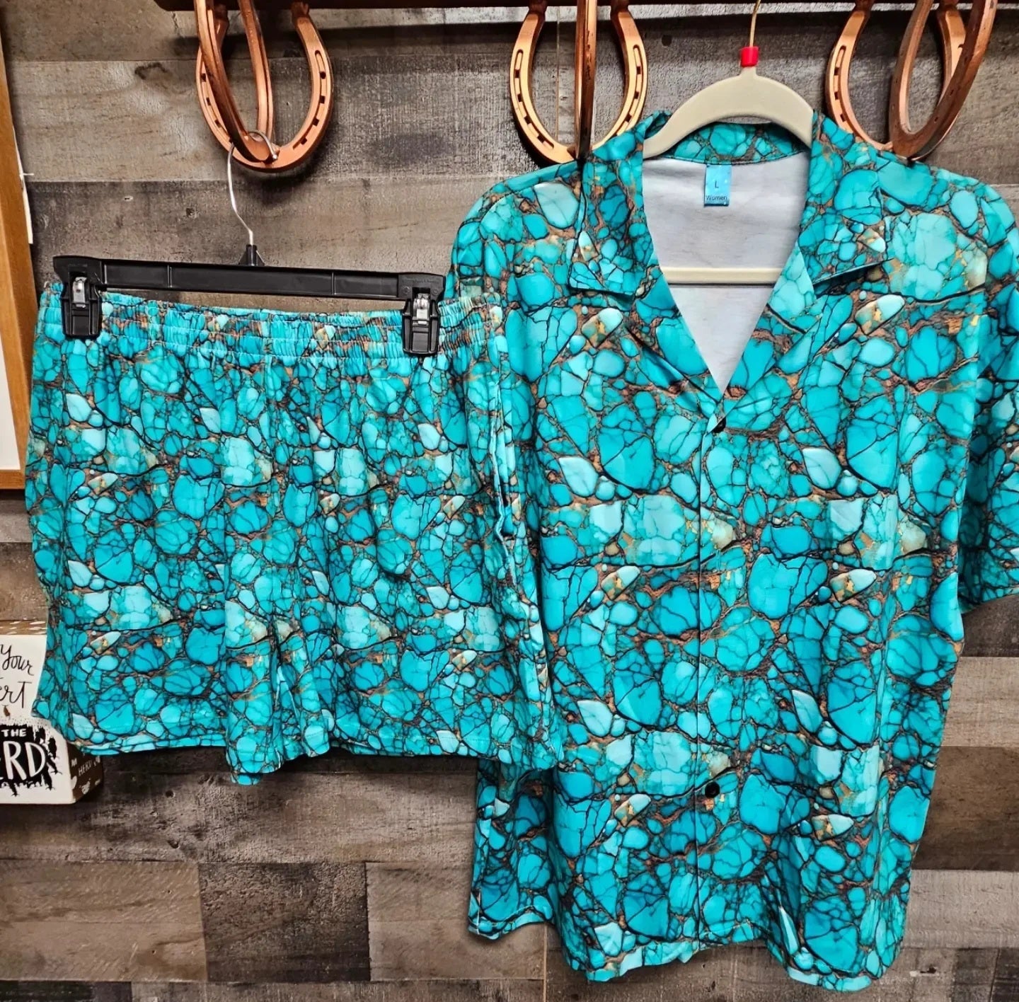 Baha Ranch All Turquoise Women's Pajama Set