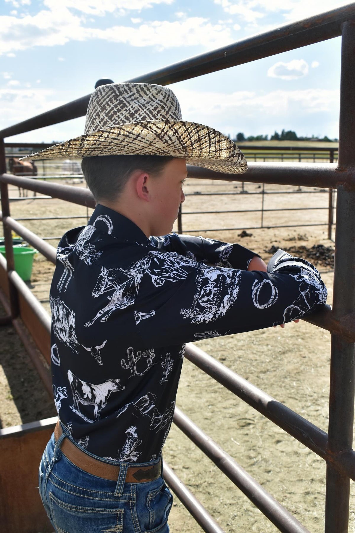 Baha Ranch Ranch Life Unisex Western Button Up Shirt