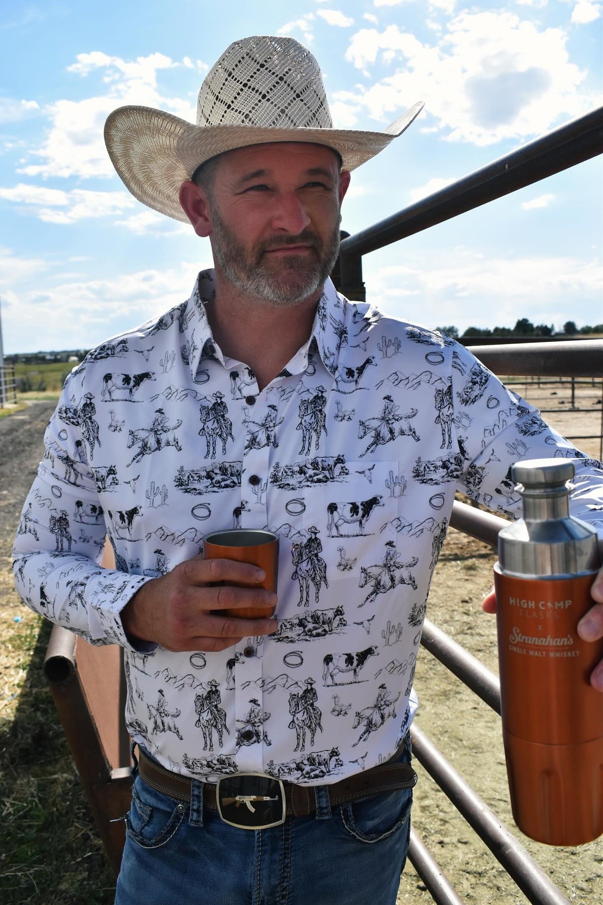 Baha Ranch Ranch Life Unisex Western Button Up Shirt