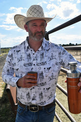 Baha Ranch Ranch Life Unisex Western Button Up Shirt