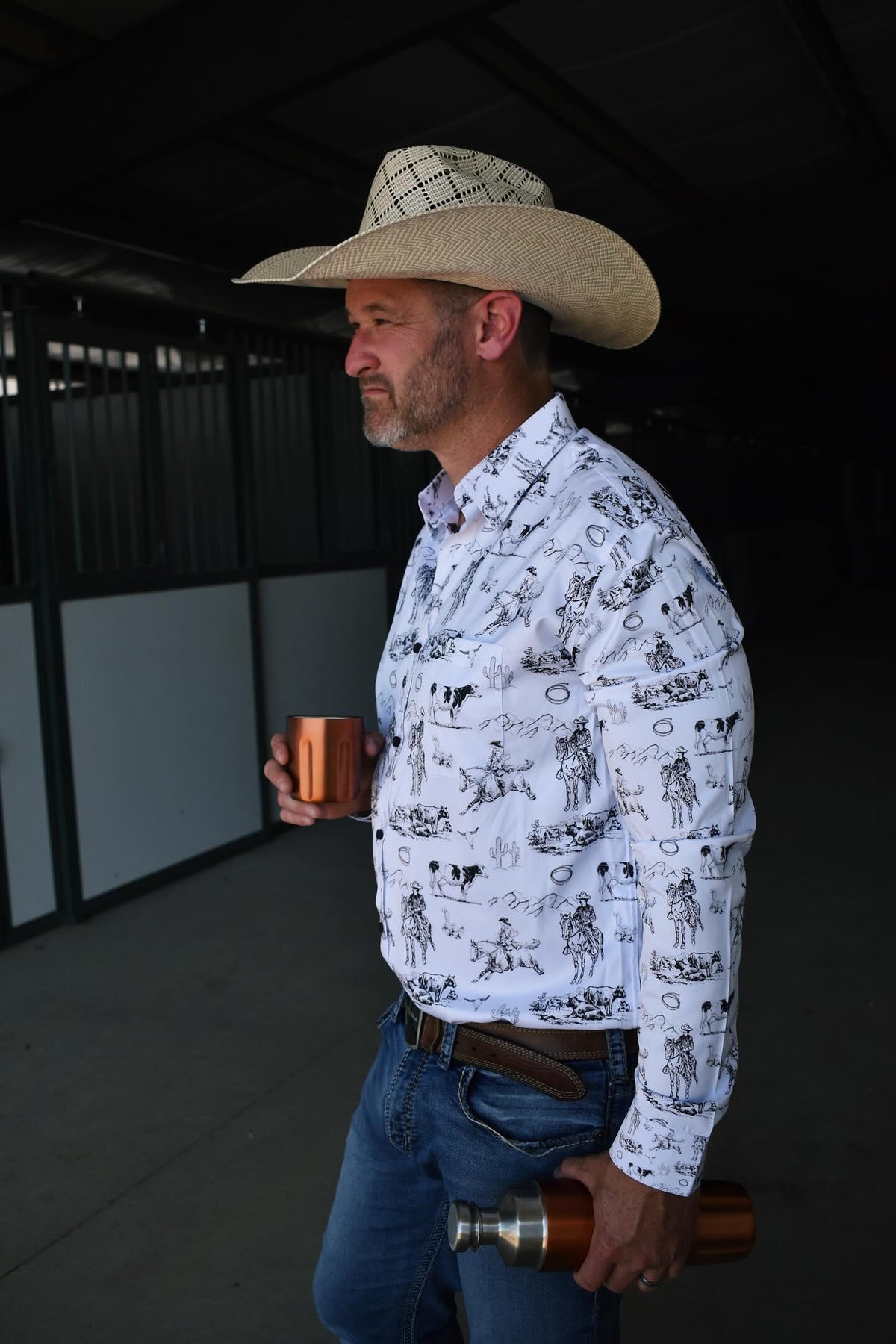 Baha Ranch Ranch Life Unisex Western Button Up Shirt