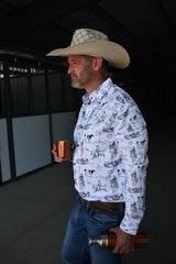 Baha Ranch Ranch Life Unisex Western Button Up Shirt