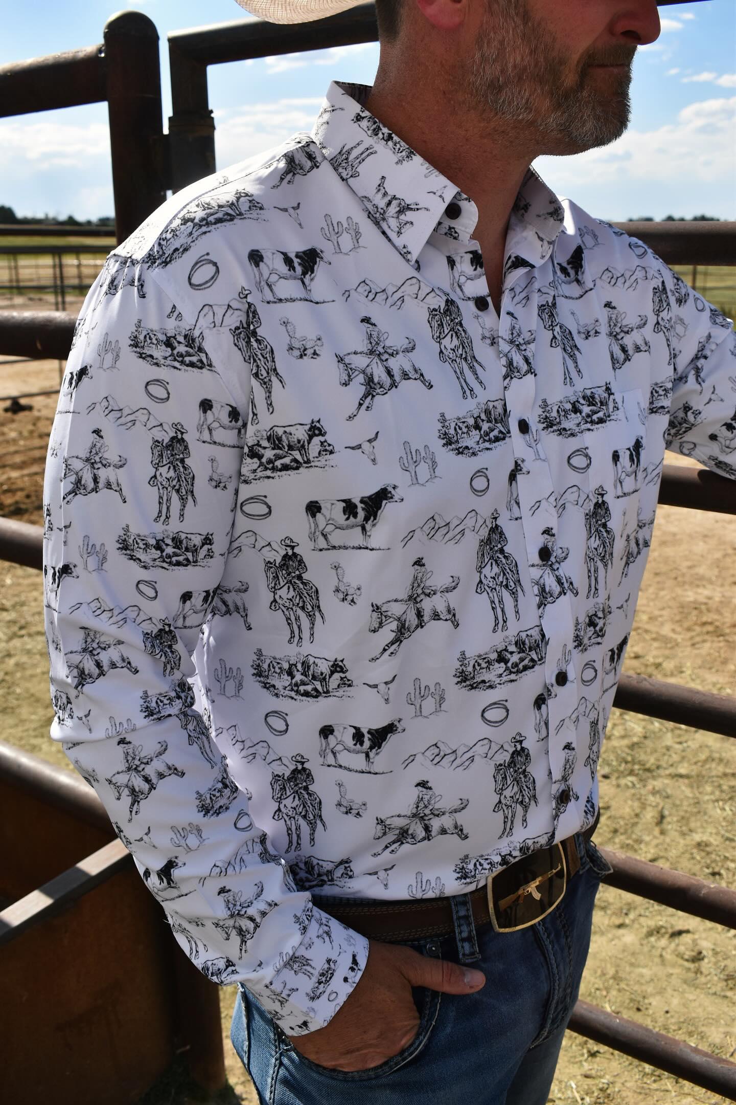 Baha Ranch Ranch Life Unisex Western Button Up Shirt