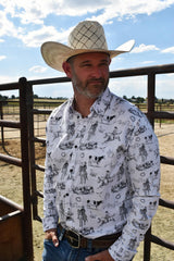 Baha Ranch Ranch Life Unisex Western Button Up Shirt