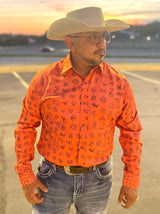 Baha Ranch Rust Brands Unisex Western Button Up Shirt