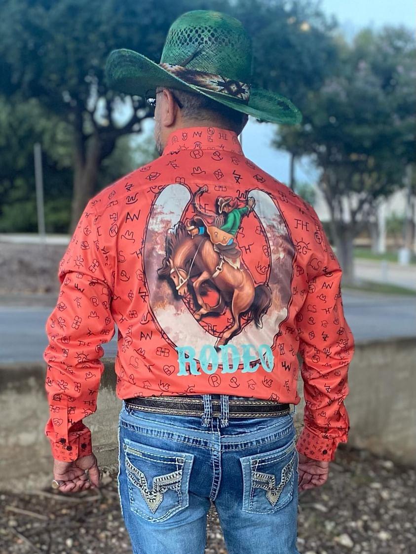Baha Ranch Rust Brands Unisex Western Button Up Shirt