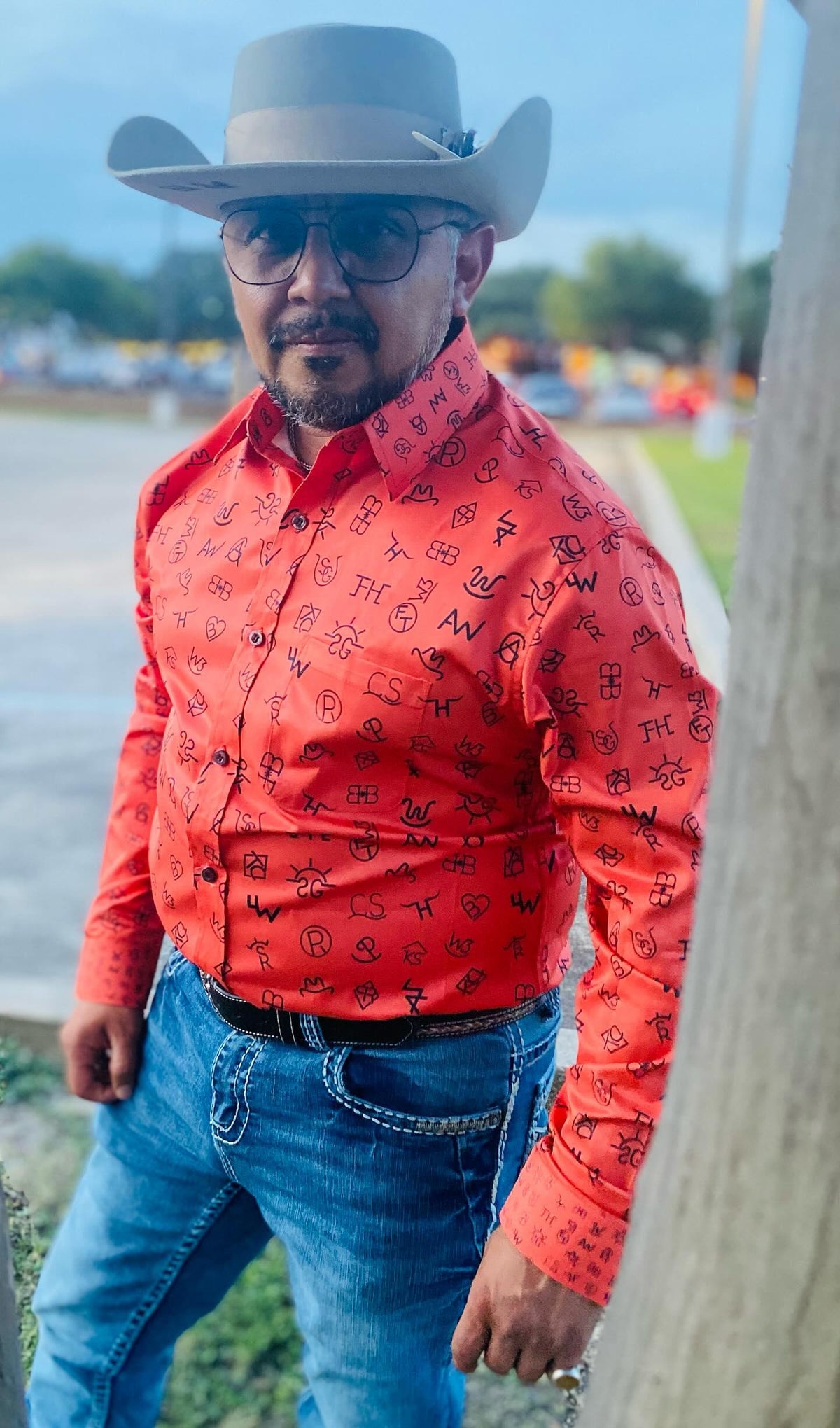 Baha Ranch Rust Brands Unisex Western Button Up Shirt