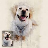 Pet Watercolor Portrait Custom Wall Art - Tailored Canvases - Flyclothing LLC