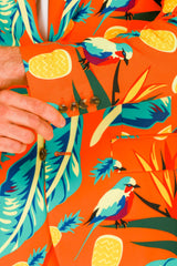 The Cruise Ship Casanova | Orange Hawaiian Suit - Shinesty - Flyclothing LLC