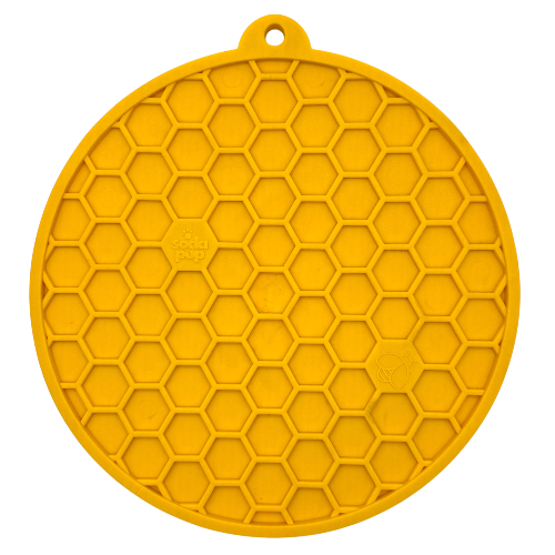 Honeycomb Design emat - Enrichment Lick Mat For Dogs and Cats - With Suction Cups | USA Made - SodaPup/True Dogs, LLC - Flyclothing LLC