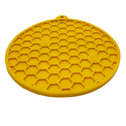 Honeycomb Design emat - Enrichment Lick Mat For Dogs and Cats - With Suction Cups | USA Made - SodaPup/True Dogs, LLC - Flyclothing LLC