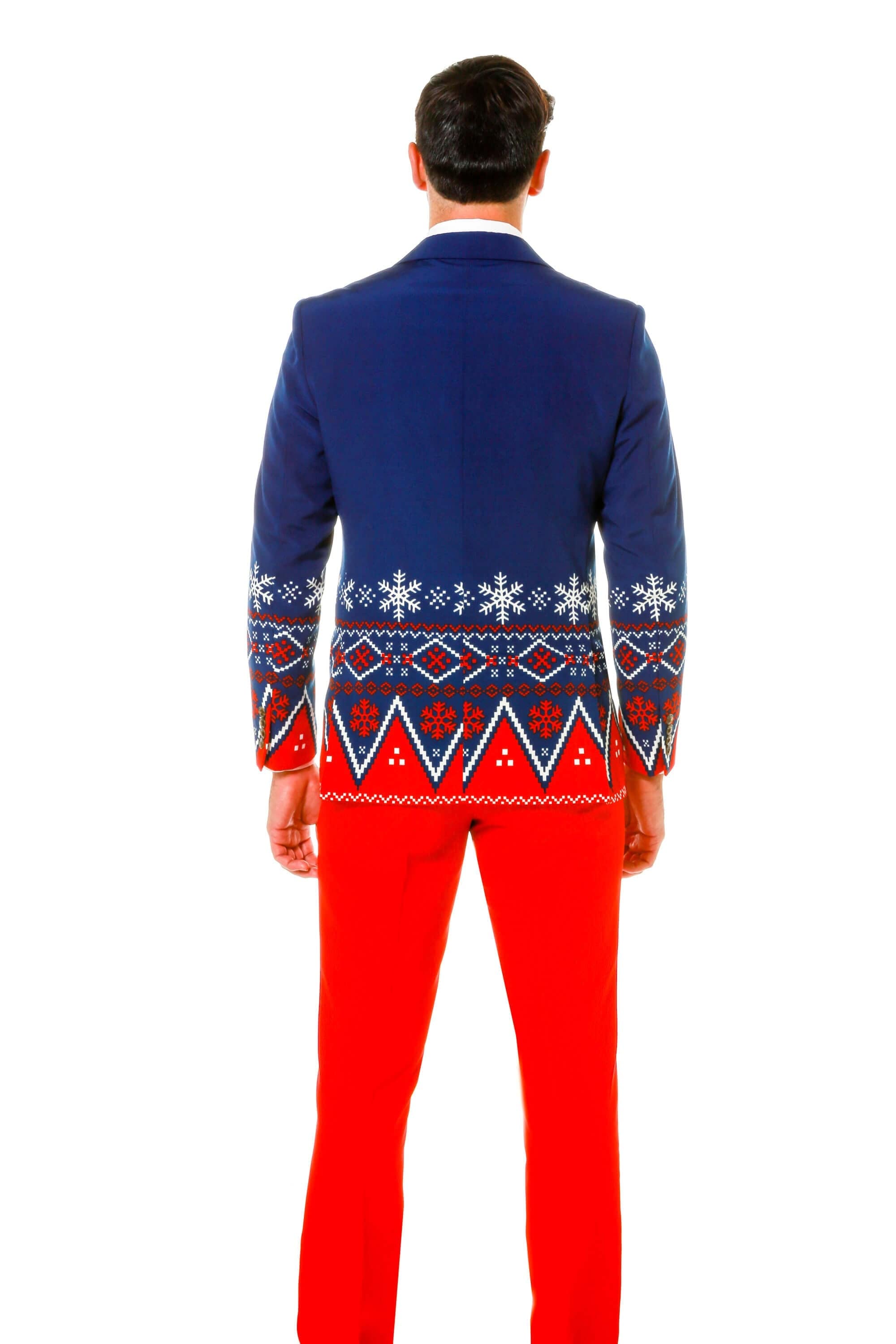 The Nordic Gentleman | Navy Fair Isle Ugly Christmas Suit - Shinesty