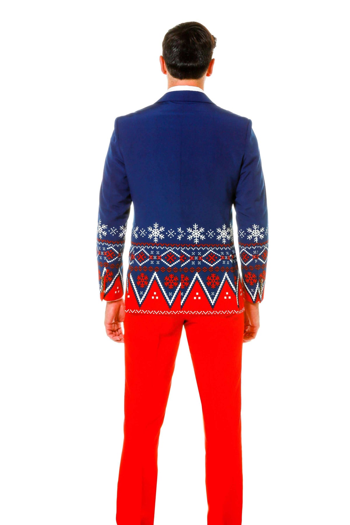 The Nordic Gentleman | Navy Fair Isle Ugly Christmas Suit - Shinesty - Flyclothing LLC