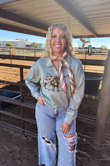 DS BLUE Lomita Longhorn Pullover