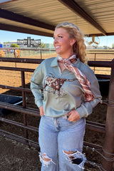 DS BLUE Lomita Longhorn Pullover