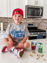 SNACK EAT-ER TEE - ASH - LITTLE RAD THINGS - Flyclothing LLC