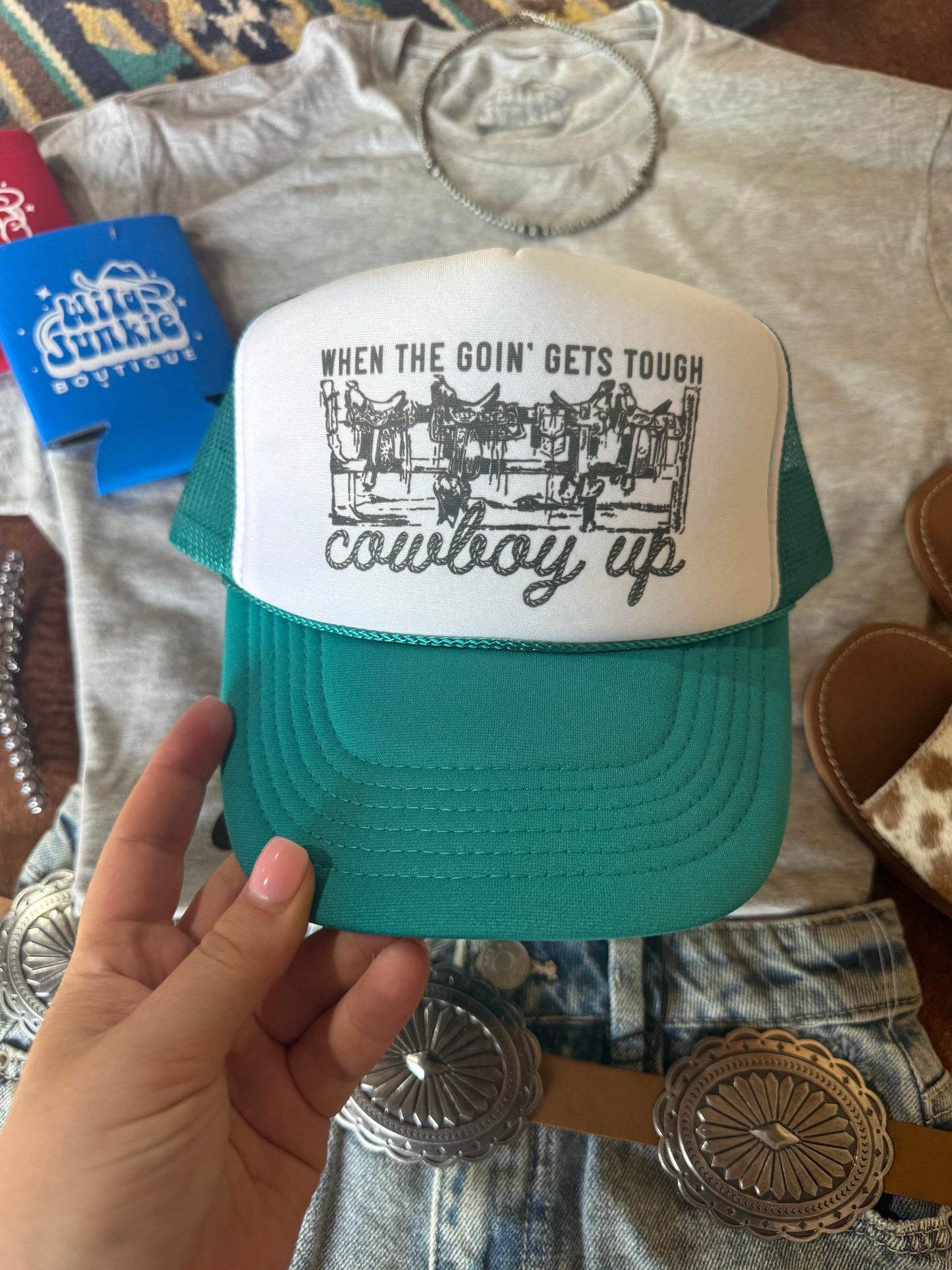 When The Going Gets Tough Trucker Hat - Wild Junkie - Flyclothing LLC