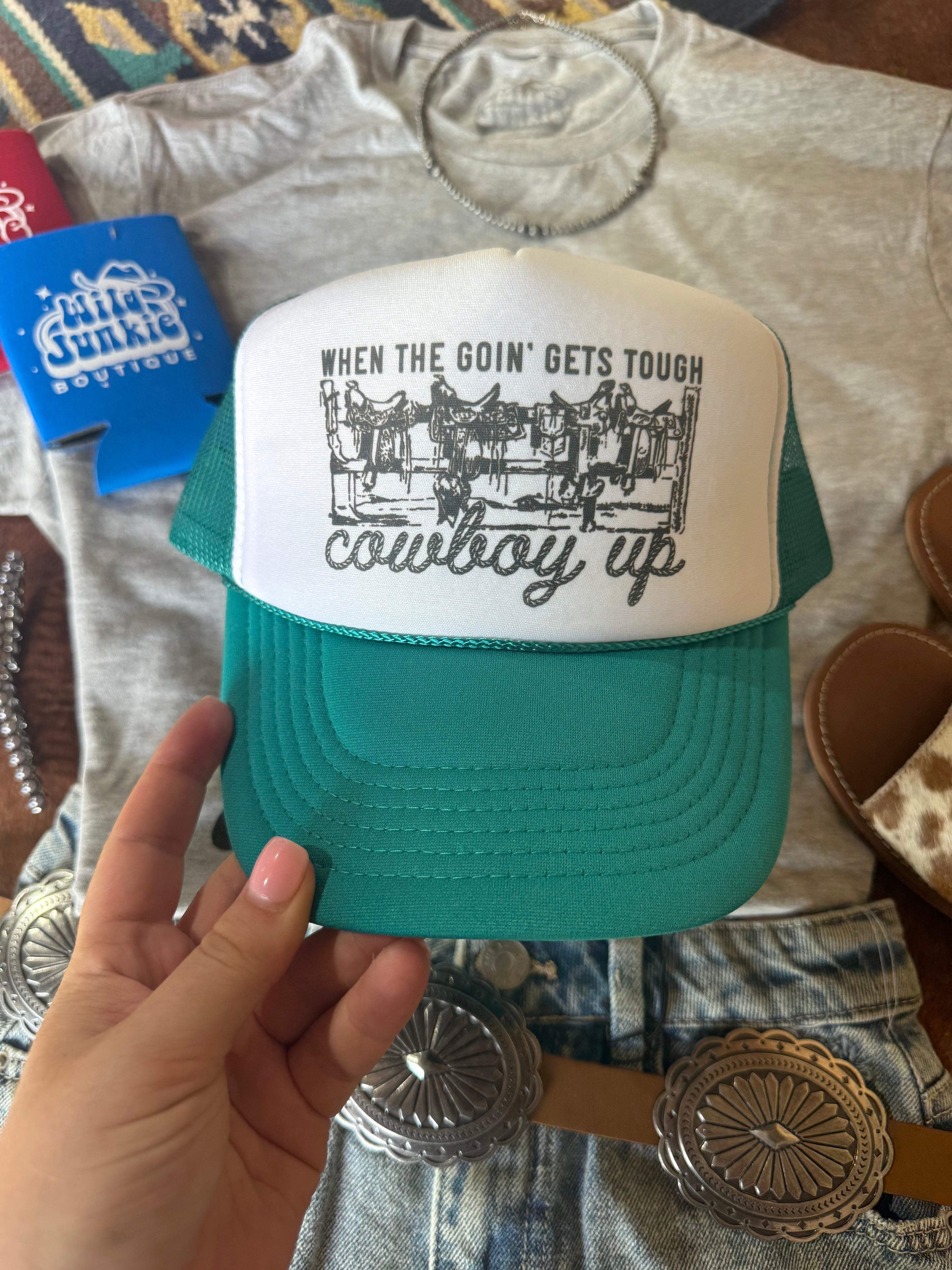 When The Going Gets Tough Trucker Hat - Wild Junkie - Flyclothing LLC