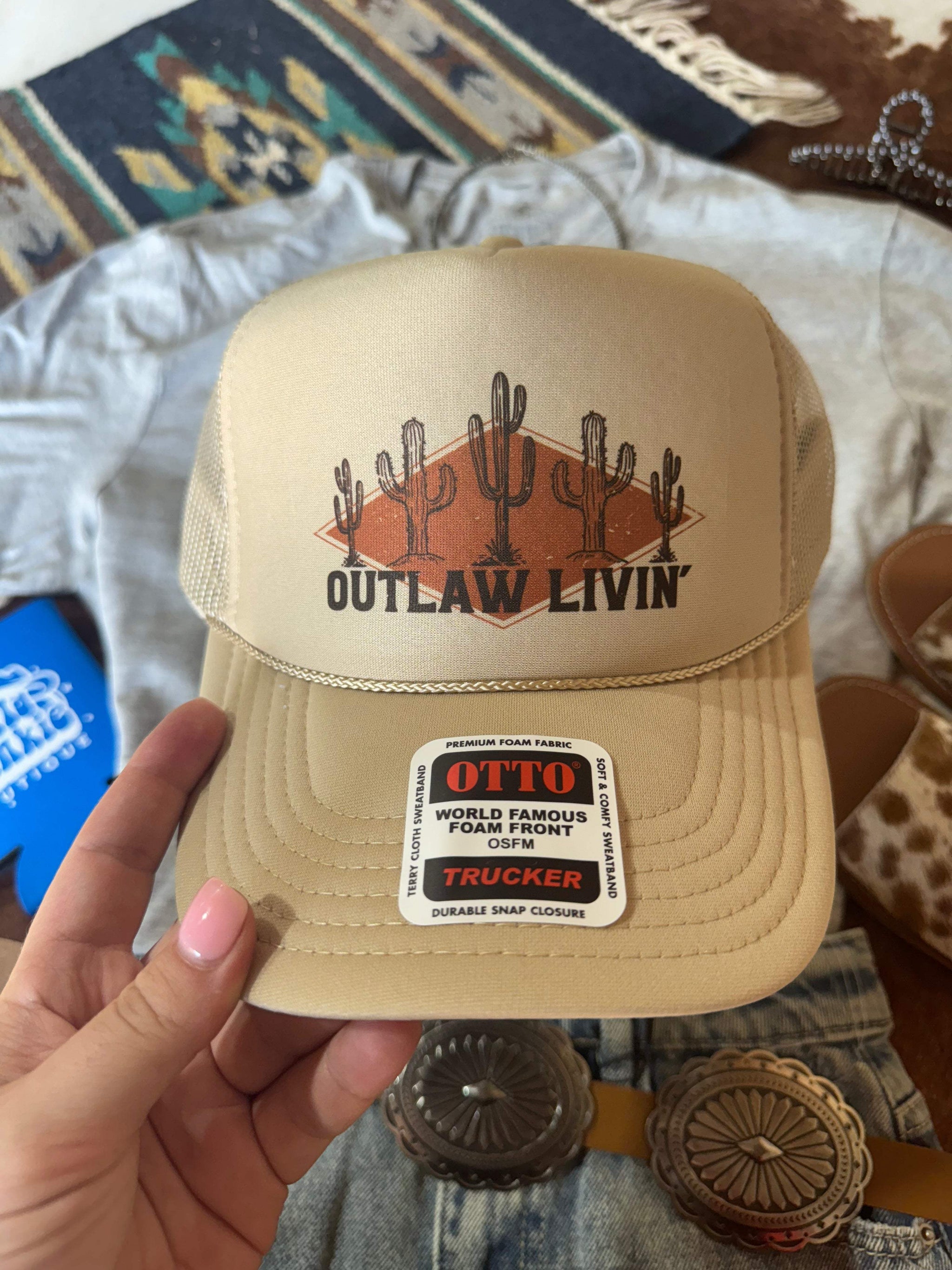 Outlaw Livin' Trucker Hat - Wild Junkie - Flyclothing LLC