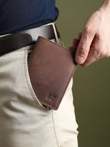 Buffalo Leather Men's Wallet - Vertical - Classy Leather Bags - Flyclothing LLC