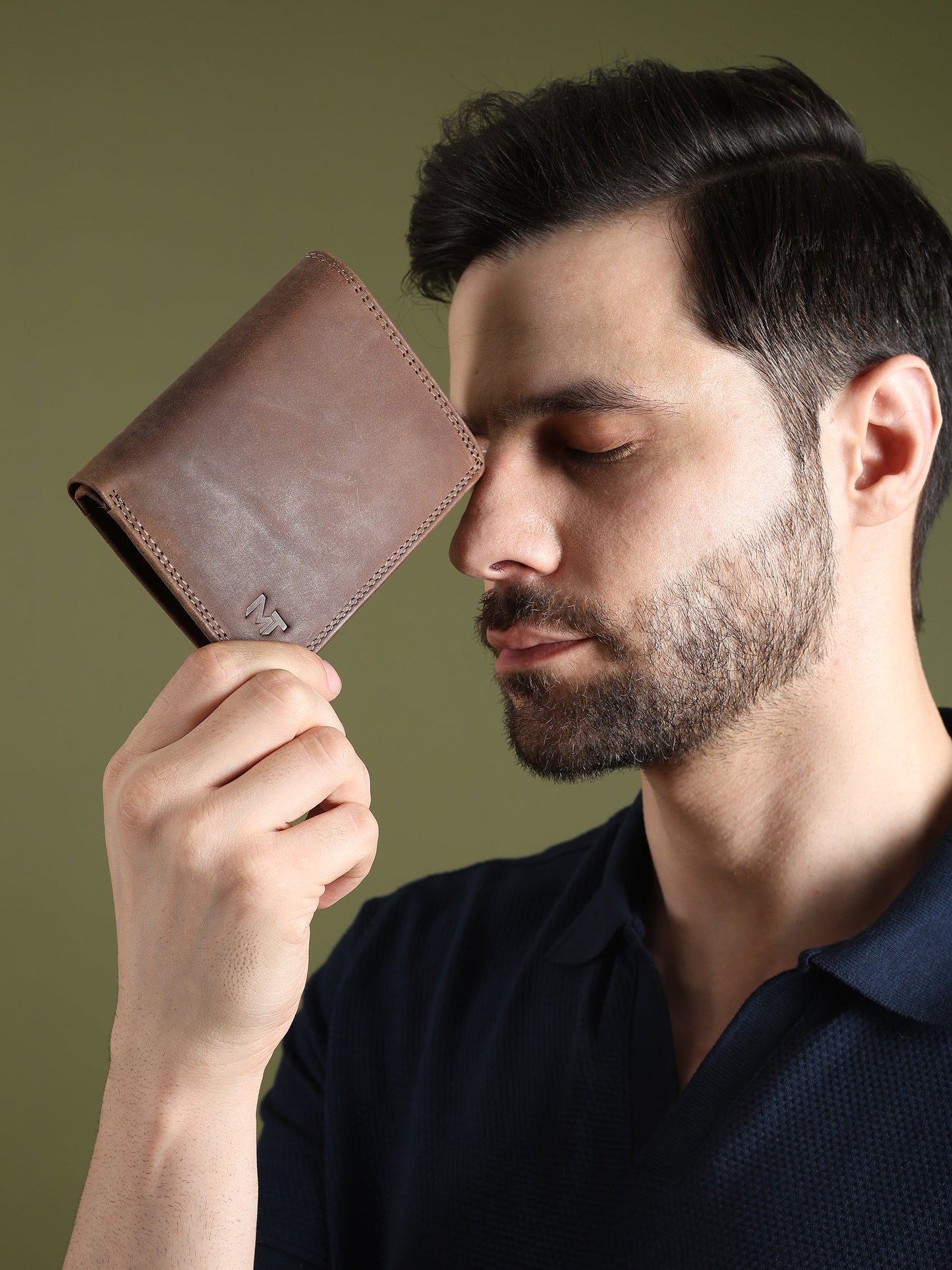 Buffalo Leather Men's Wallet - Vertical - Classy Leather Bags - Flyclothing LLC