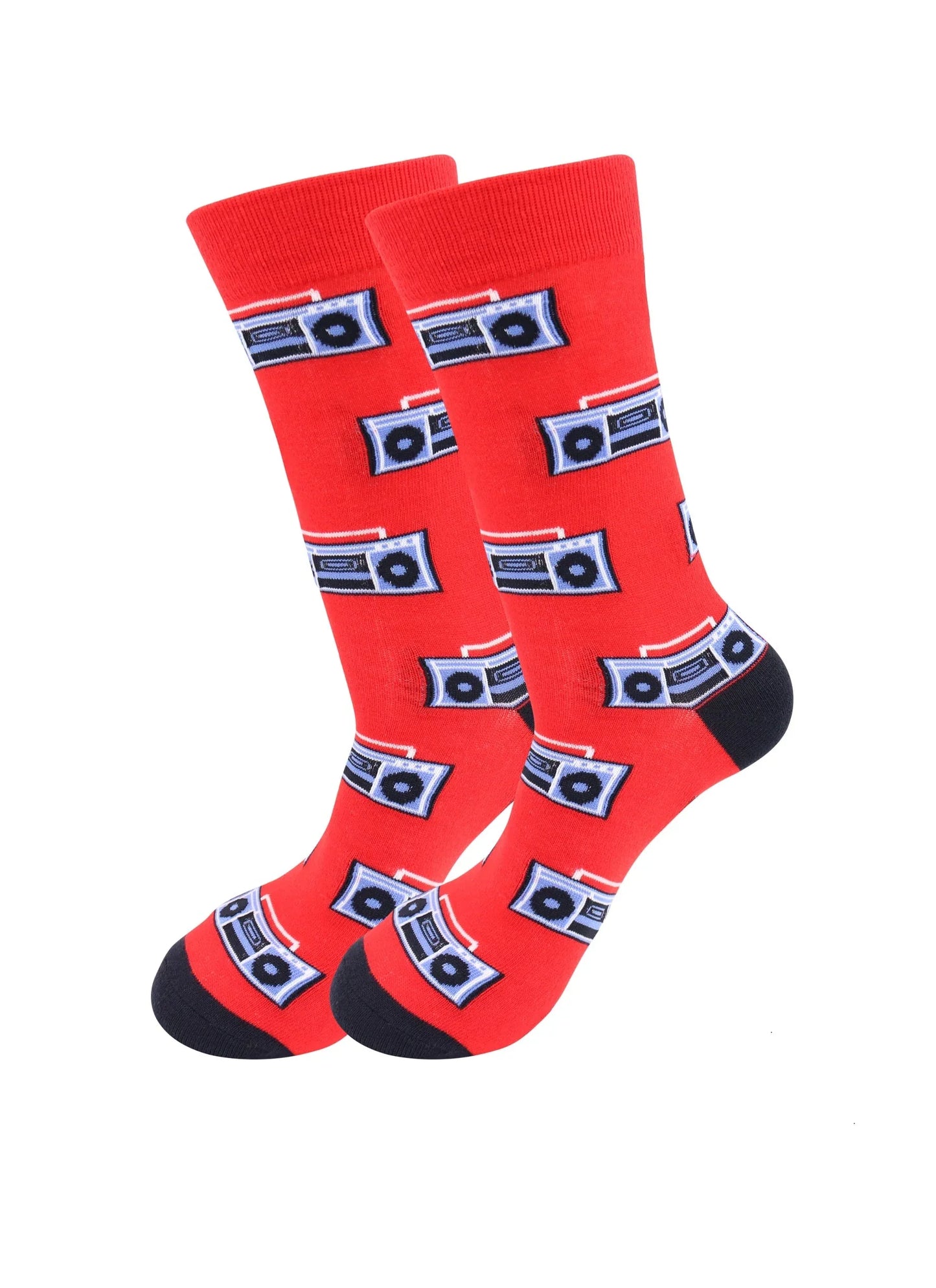 Boombox Speaker Socks - Comfy Music Cotton Socks for Men & Women - Real Sic - Flyclothing LLC