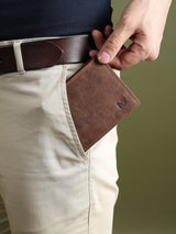 Buffalo Leather Men's Wallet - Hunter - Classy Leather Bags - Flyclothing LLC