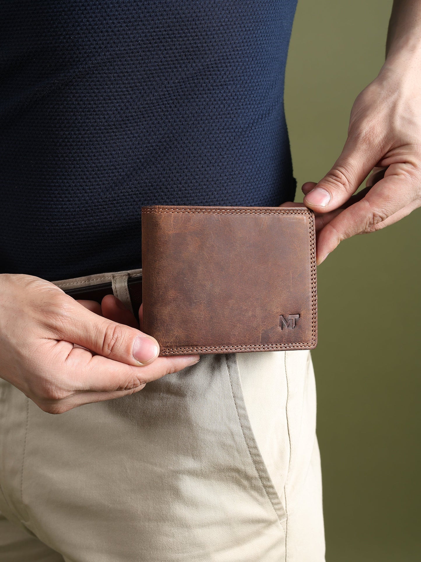 Buffalo Leather Men's Wallet - Hunter - Classy Leather Bags - Flyclothing LLC