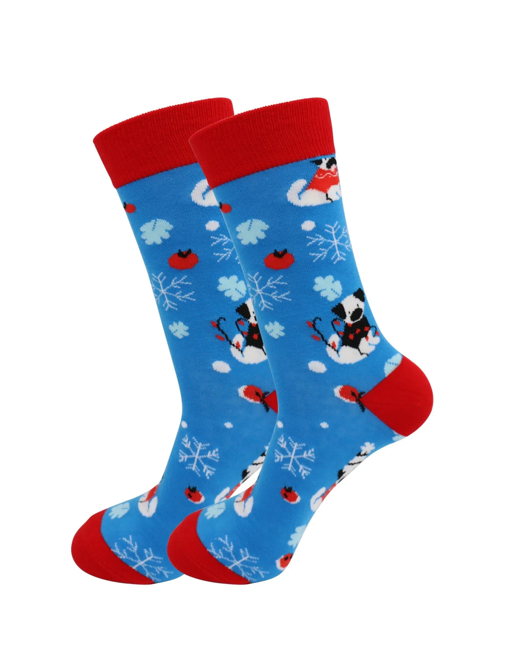 Puppy Dog Christmas Holiday Socks - Comfy Cotton for Men & Women - Real Sic - Flyclothing LLC