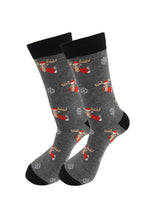 Reindeer Christmas Holiday Socks - Comfy Cotton for Men & Women - Real Sic - Flyclothing LLC