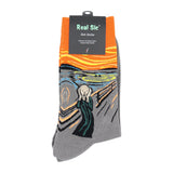 The Scream by Edvard Munch Art Socks - Comfy Cotton for Men & Women - Real Sic - Flyclothing LLC