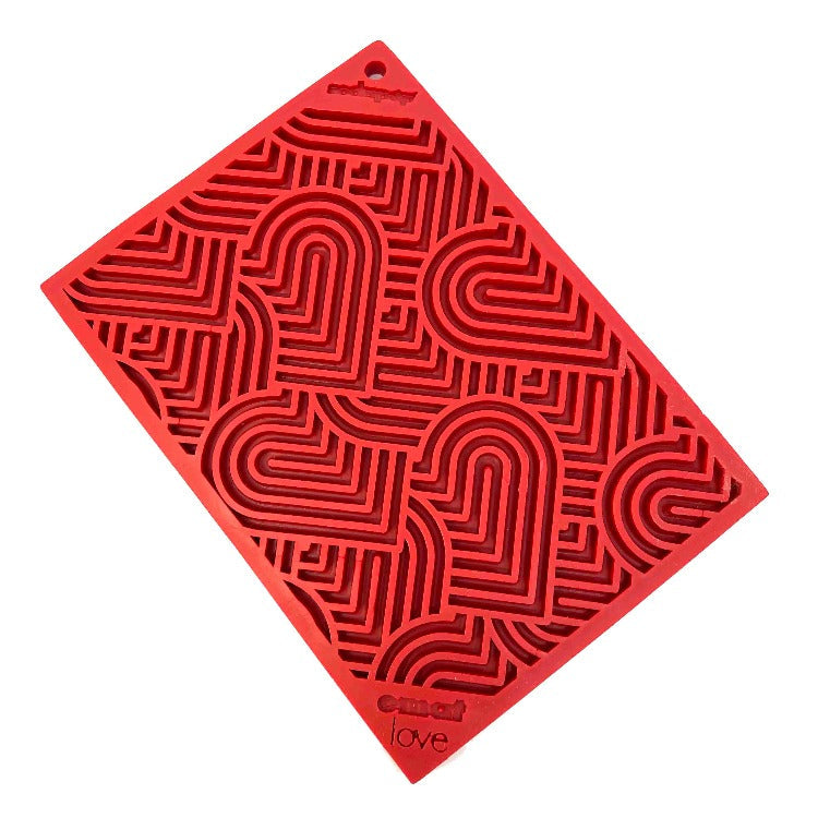 Love eMat - Enrichment Lick Mat for Dogs and Cats| Heart Design | SodaPup - SodaPup/True Dogs, LLC - Flyclothing LLC
