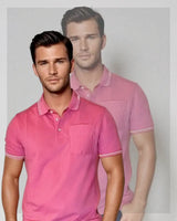 Pocket Polo Shirt - Pink - Buki - Flyclothing LLC