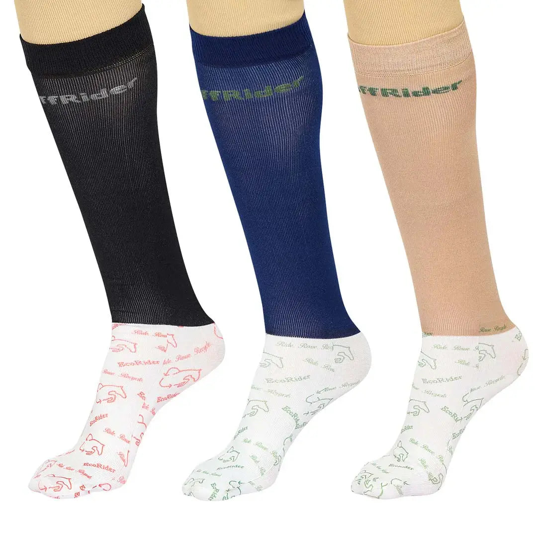 Ecorider By TuffRider Ladies 3 Pack Socks - Breeches.com - Flyclothing LLC