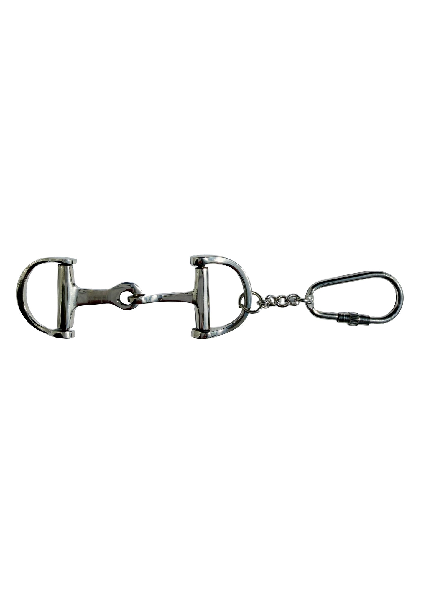 Huntley Equestrian Silver D-Bit Keychain