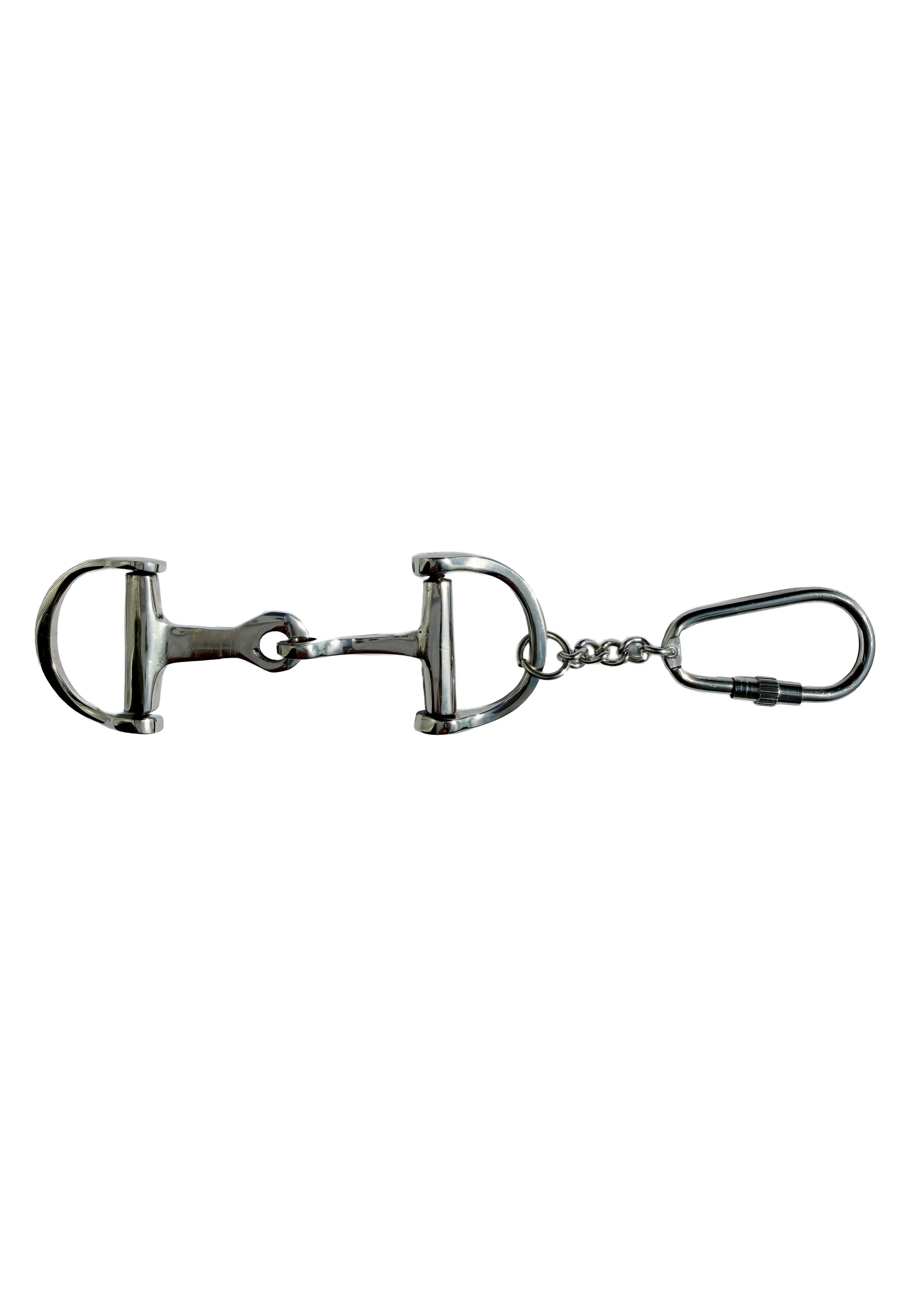 Huntley Equestrian Silver D-Bit Keychain
