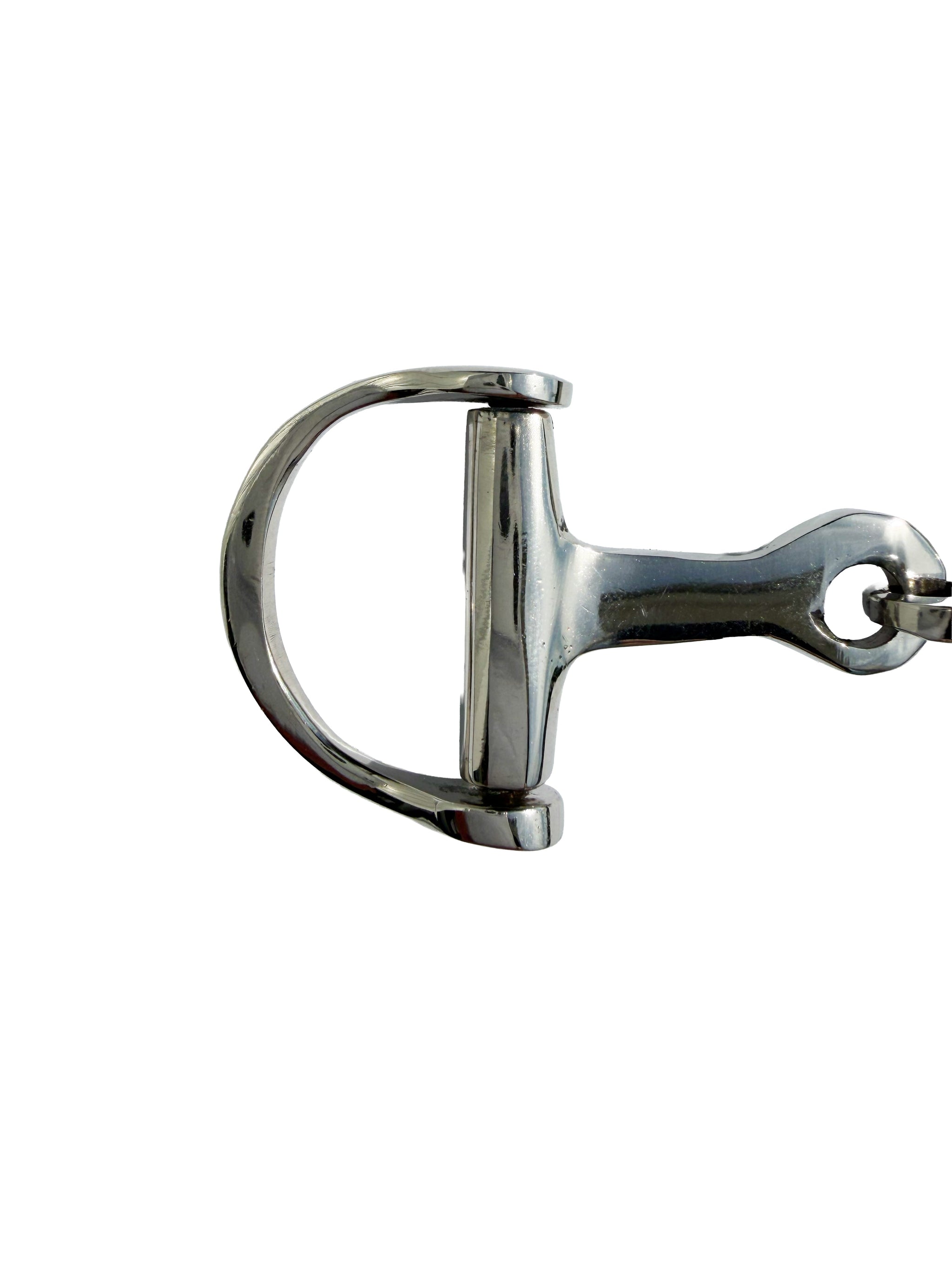 Huntley Equestrian Silver D-Bit Keychain