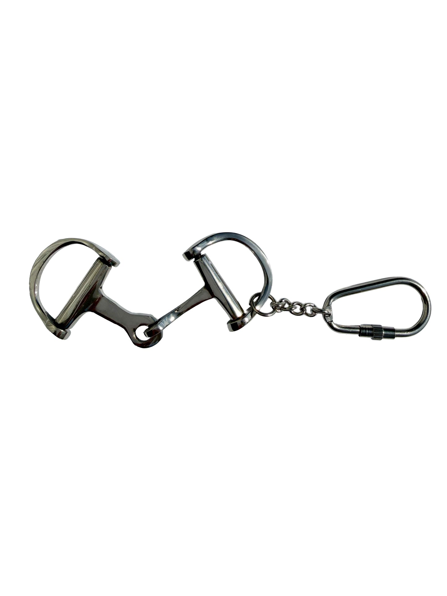 Huntley Equestrian Silver D-Bit Keychain
